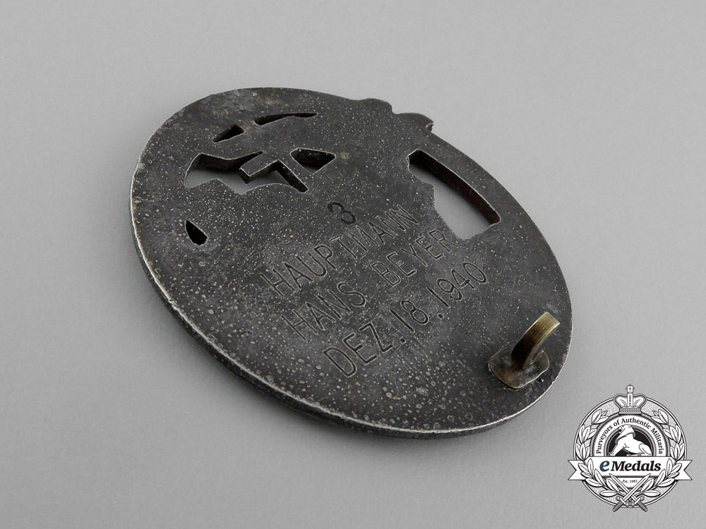 a_second_war_german_blockade_runner_badge_to_hauptmann_hans_beyer_e_6021