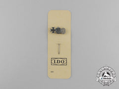 A Second War German Miniature Iron Cross Stick Pin Grouping On Its Ldo Salesman’s Board