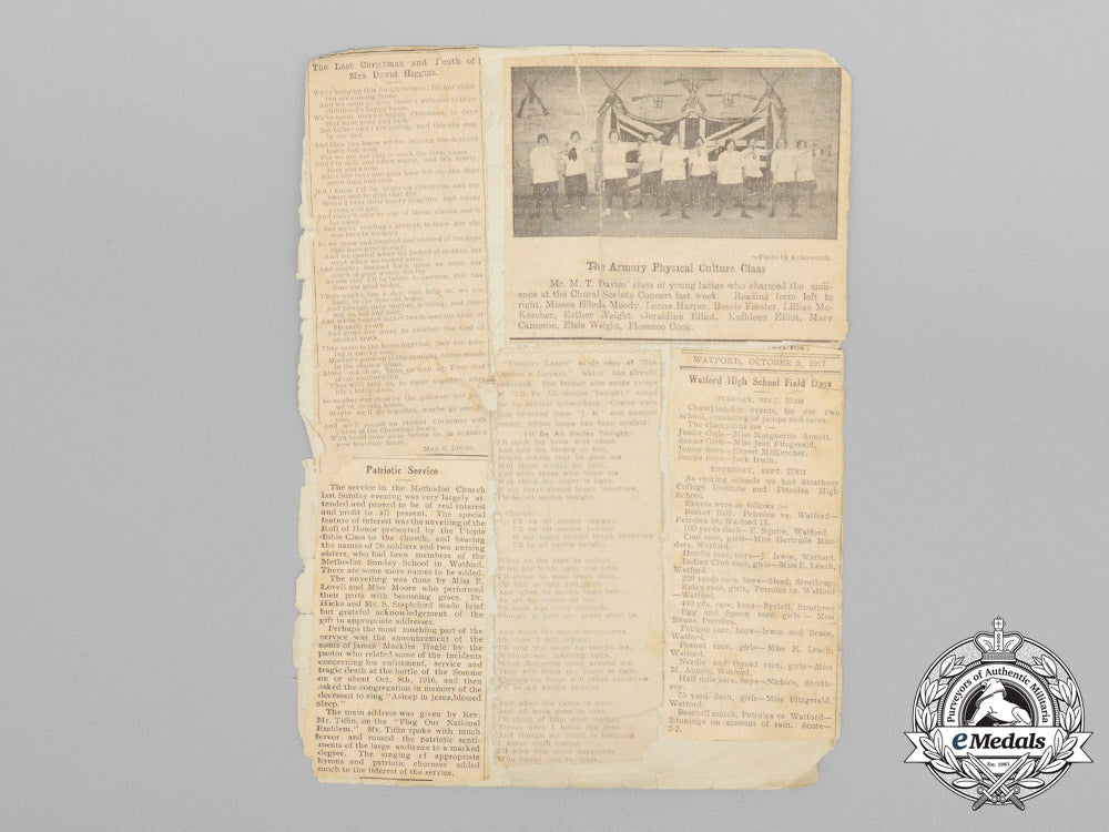 a_first_war161_st_infantry_battalion_pennant_attributed_to_captain_thomas_roy_rundle_e_6076