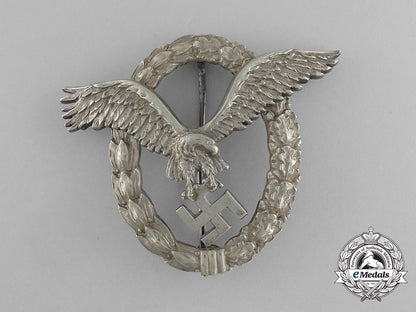 an_early_cased_luftwaffe_pilot’s_badge_named_to_flieger_speck_e_6211
