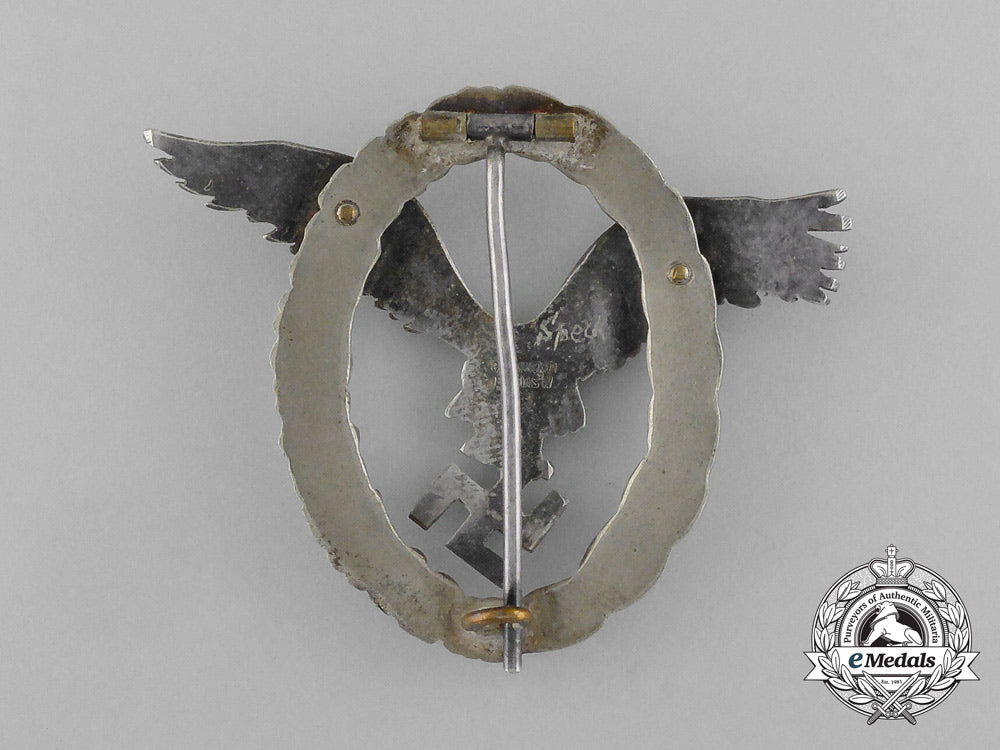 an_early_cased_luftwaffe_pilot’s_badge_named_to_flieger_speck_e_6212