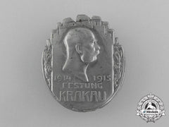 Austro-Hungarian Empire. A Krakow Fortress Cap Badge