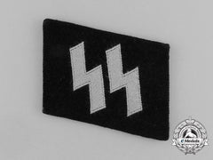 A Single Mint Waffen-Ss Em/Nco’s Bevo Runic Collar Tab