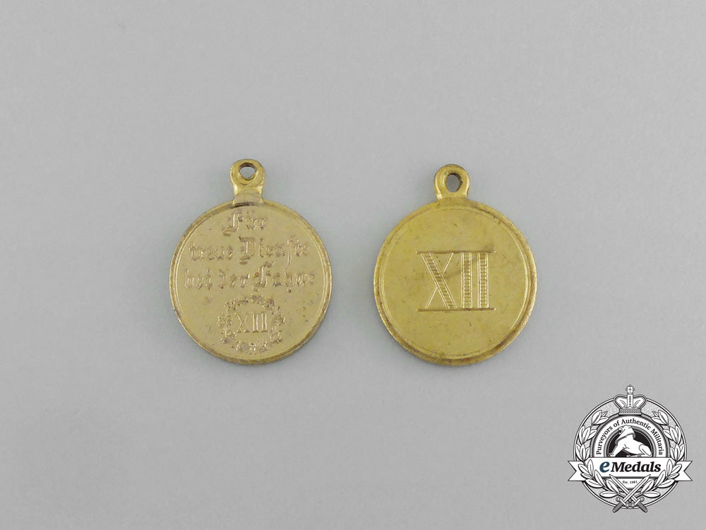 two_first_war_german_long_service_miniature_medals_e_6454