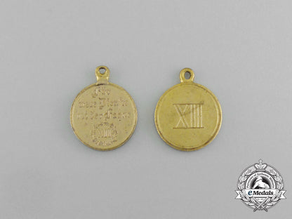 two_first_war_german_long_service_miniature_medals_e_6454