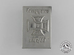 A First War German “Wartime Years 1914/15” Matchbox Cover