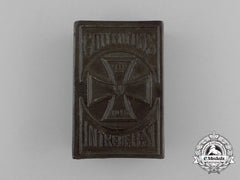 A First War Iron Cross 1914 “Unity Makes Us Strong” Matchbox Cover