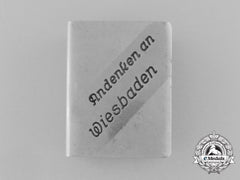 A First War German Matchbox Cover For The Sinking Of Sms Wiesbaden