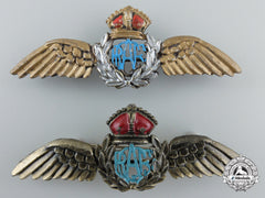 Canada. Two Royal Canadian Air Force (Rcaf) Wings, C.1942