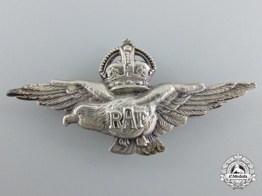a_second_war_silver_royal_air_force(_raf)_eagle_badge_e_677
