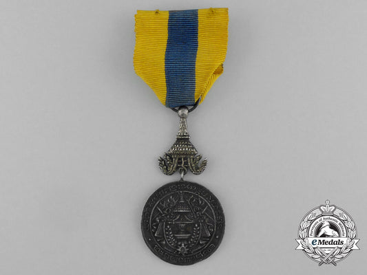 cambodia._a_medal_of_norodom_sihanouk,_silver_grade,_c.1950_e_6838