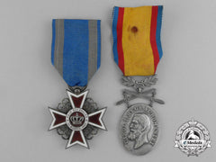 Two Romanian (Kingdom) Awards & Decorations