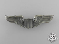 A Second War American Army Air Force Pilot Badge With Box