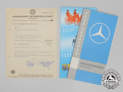 A Collection Of Wartime & Postwar Daimler-Benz Documents