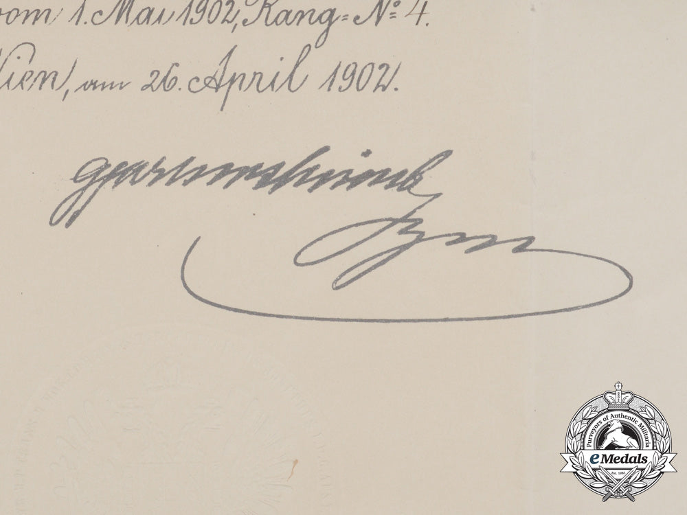 a_pre_second_war_austrian_document_group_to_senior_staff_doctor1_st_class_e_7319
