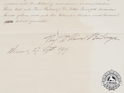 a_pre_second_war_austrian_document_group_to_senior_staff_doctor1_st_class_e_7323