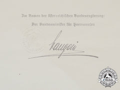 A Pre Second War Austrian Document Group To Senior Staff Doctor 1St Class