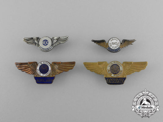four_united_sates_army_air_force/_air_force_badges_e_7366