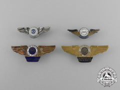 Four United Sates Army Air Force/Air Force Badges