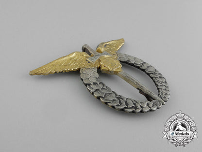 a1930'_s_czechoslovakian_silver_air_force_pilot's_badge_e_7494