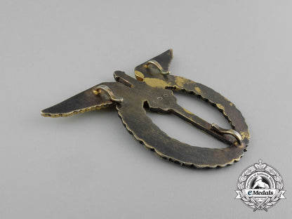 a1930'_s_czechoslovakian_silver_air_force_pilot's_badge_e_7495