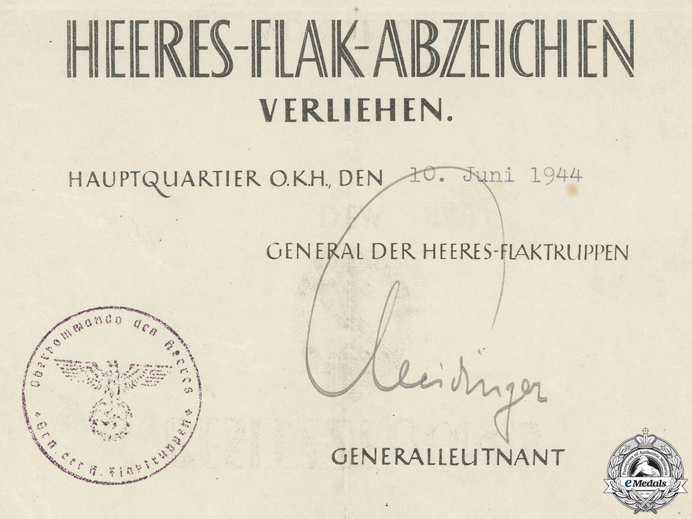 a_scarce_award_document_for_army_flak_badge_e_757