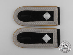 A Pair Of Waffen-Ss Cavalry Branch Staff Sergeant Rank Shoulder Boards
