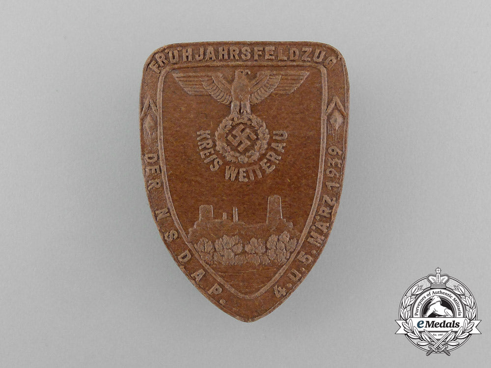 a1939_nsdap_district_wetterau_springtime_expedition_badge_by_kreuter_of_glessen_e_7612