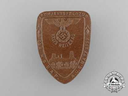 a1939_nsdap_district_wetterau_springtime_expedition_badge_by_kreuter_of_glessen_e_7612