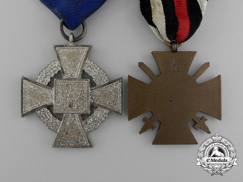 a_first&_second_war_german_faithful_service_medal_ribbon_pair_e_7636