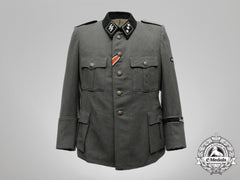 A Field Grey Waffen-Ss Sturmführer Medical Officer's Tunic