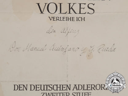 a1939_german_eagle_order2_nd_class_with_swords_award_document;_spanish_recipient_e_7808_1