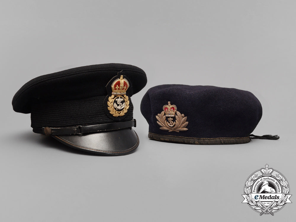 a_canadian_chief_petty_officer's_visor_cap_and_officer's_beret_e_7830
