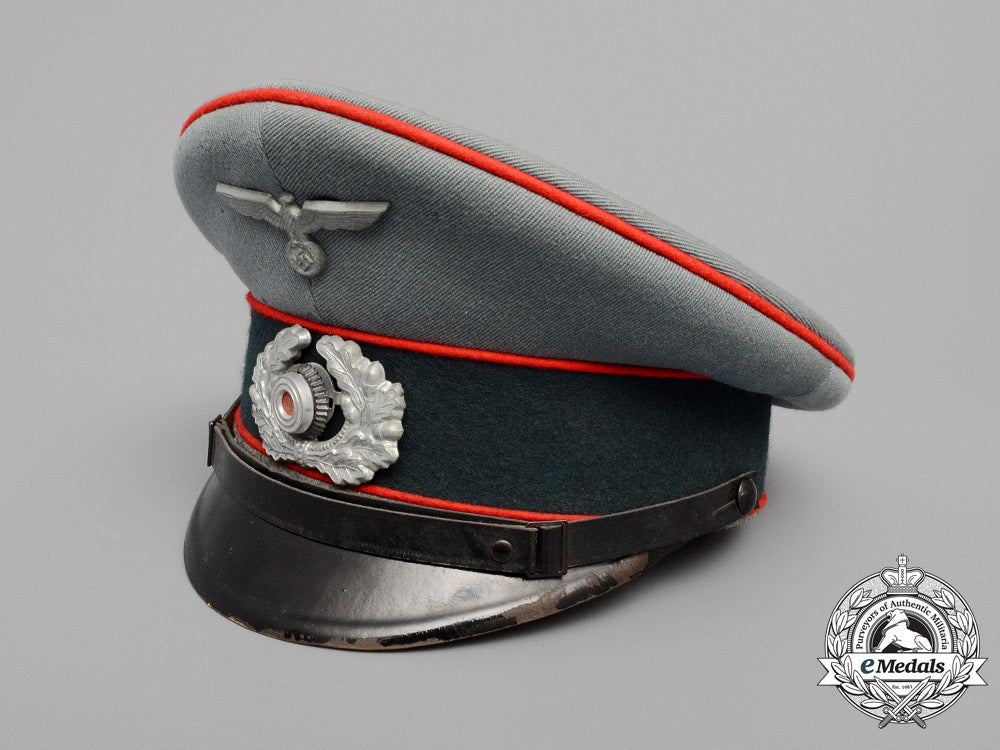 a_wehrmacht_flak/_artillery_parade_waffenrock_nco’s_visor_cap_e_8053