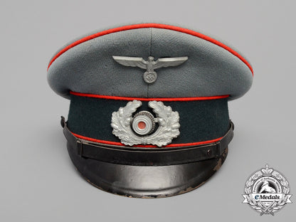 a_wehrmacht_flak/_artillery_parade_waffenrock_nco’s_visor_cap_e_8054