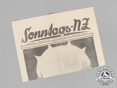 A 1937 Sunday Insert Of The “Nürnberger Zeitung” Newspaper
