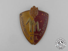 An Italian Gil Fascist Youth Naples (Napoli) Sleeve Badge