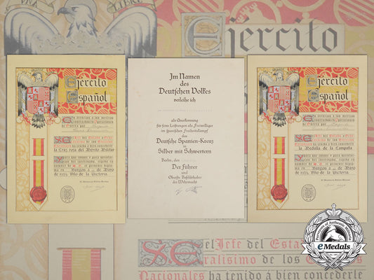 a_spanish_civil_war_award_document_grouping_to_heinz_weissmüller_e_8273