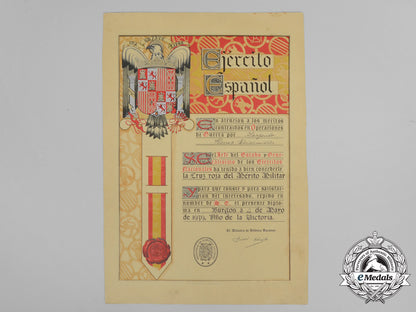 a_spanish_civil_war_award_document_grouping_to_heinz_weissmüller_e_8274