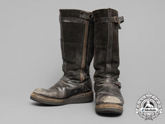 A Pair Of Luftwaffe Fur Lined Flight Boots