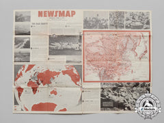 A 1943 Newsmap Issued By The U.s. War Department