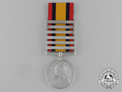 A Queen's South Africa Medal To Private J. Foran; Royal Dublin Fusiliers