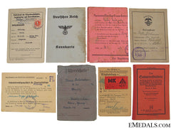 Eight German Third Reich Documents