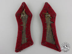 Croatia, Independent State. A Second War Pair Of Collar Tabs