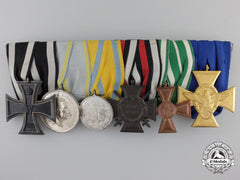 A First War German Imperial & Reich Police Six Piece Medal Bar