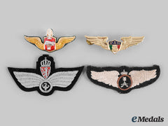 Mexico. Norway, Saudi Arabia, Thailand. A Lot Of Four Air Force Badges