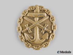 Germany, Imperial. A Naval Wound Badge, Gold Grade