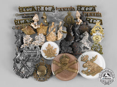 Canada, Commonwealth. A Lot Of Thirty-Eight Regimental Insignia