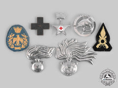 Italy, Kingdom, Republic. A Lot Of Seven Regimental Items