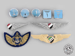 Egypt, Arab Republic; Syria, Arab Republic. A Lot Of Nine Air Force Badges